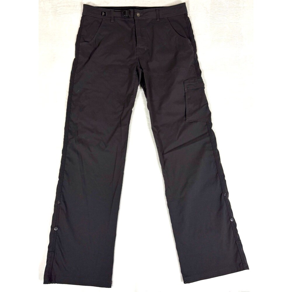 Prana Stretch Zion‎ Original Pants Mens L 34L Gray 97/3 Hiking Climbing Travel